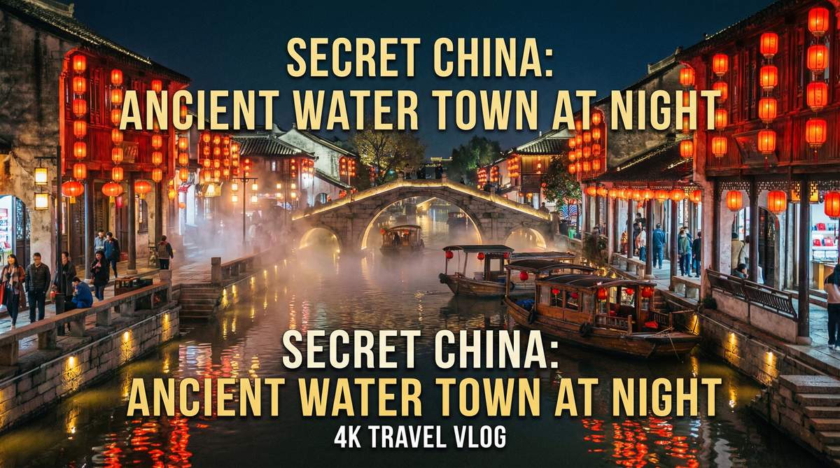 海角社区古镇夜景旅拍视频