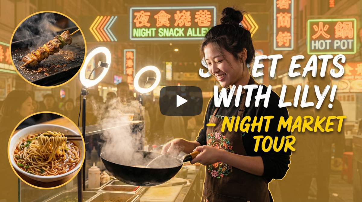 海角社区夜市美食视频
